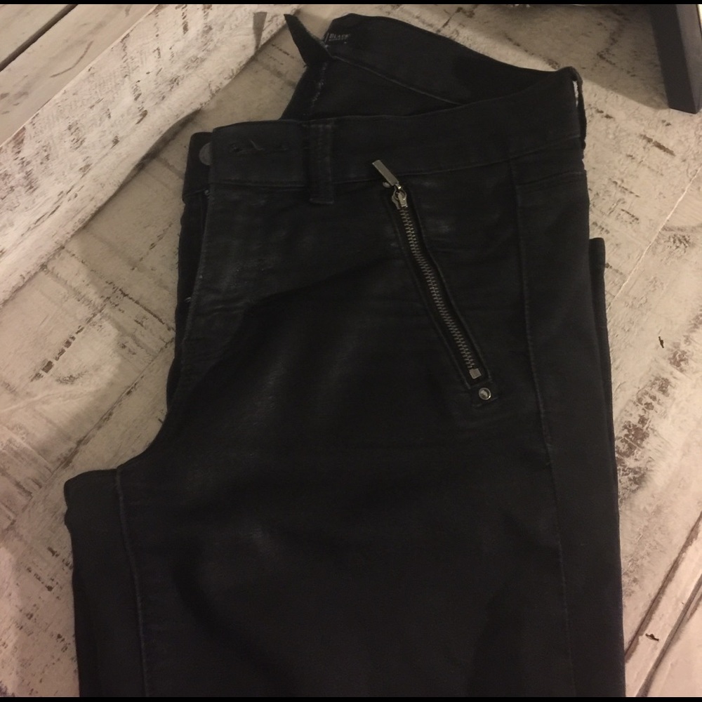 WHBM coated skinny jeans